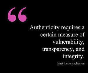 Authenticity and you.